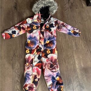 Molo Winter Floral Snowsuit